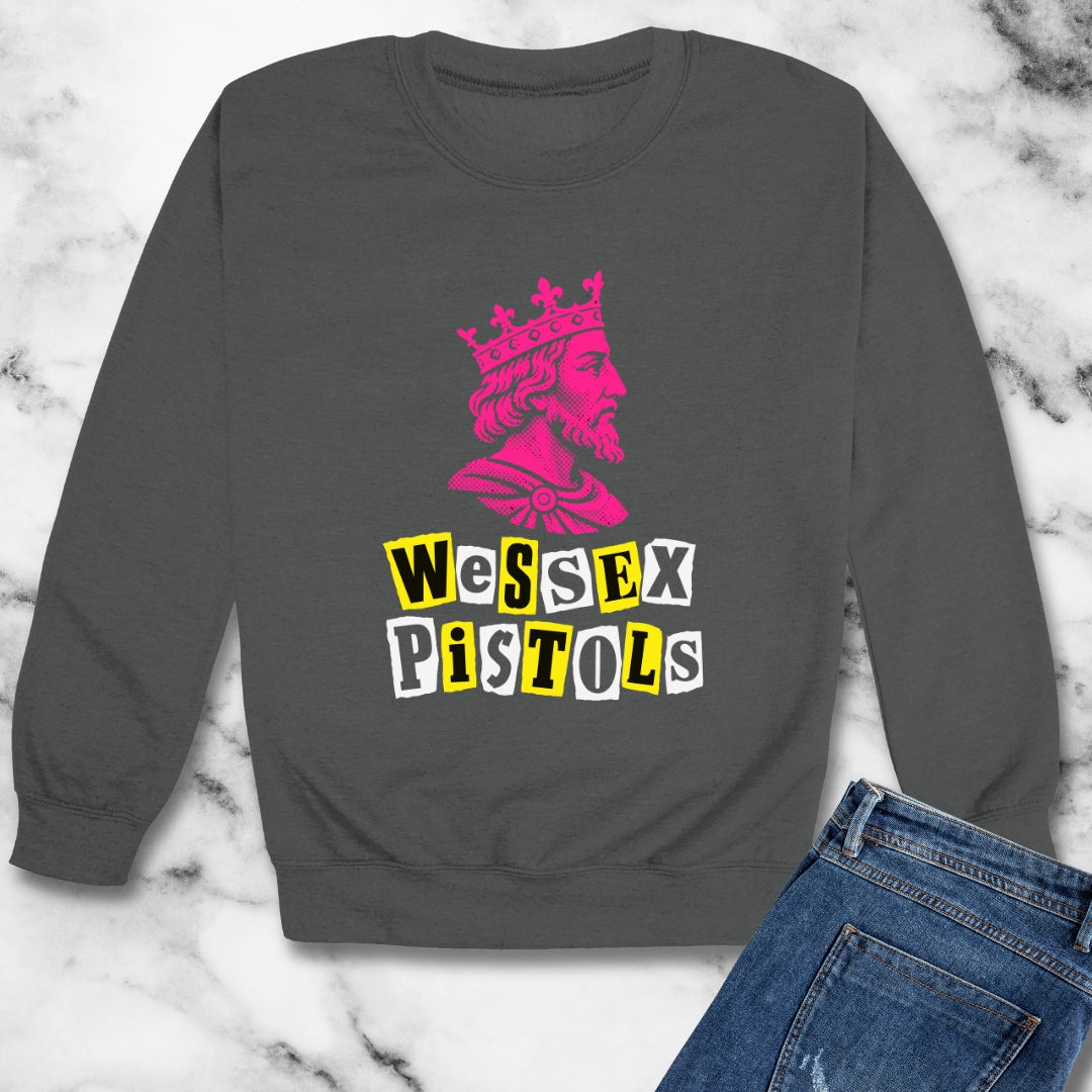 Wessex Pistols Punk Ransom Unisex Heavy Crewneck Sweatshirt