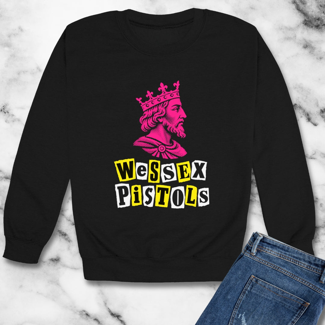Wessex Pistols Punk Ransom Unisex Heavy Crewneck Sweatshirt