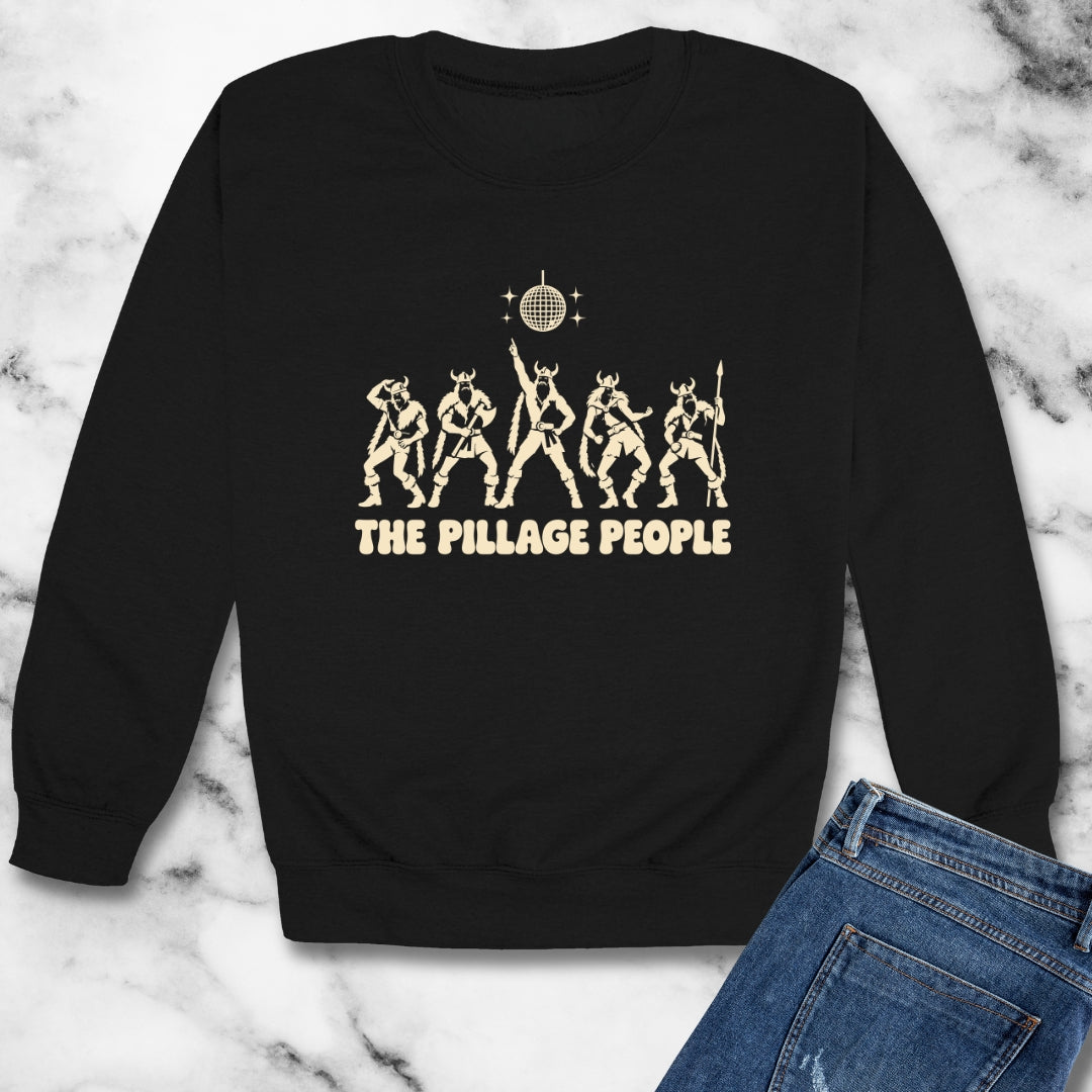 The Pillage People Silhouettes Unisex Heavy Crewneck Sweatshirt
