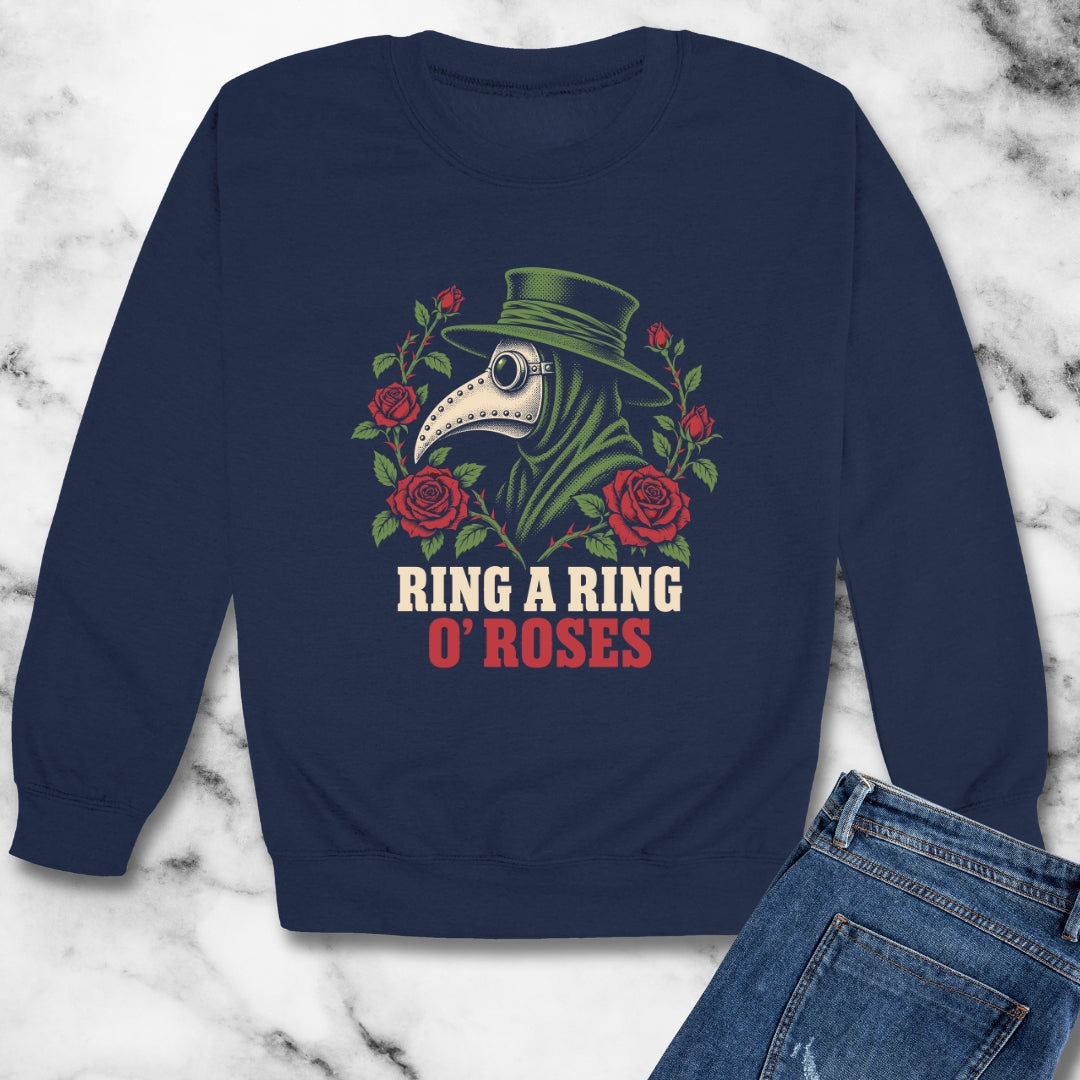 Ring a Ring o' Roses Plague Doctor Unisex Heavy Crewneck Sweatshirt