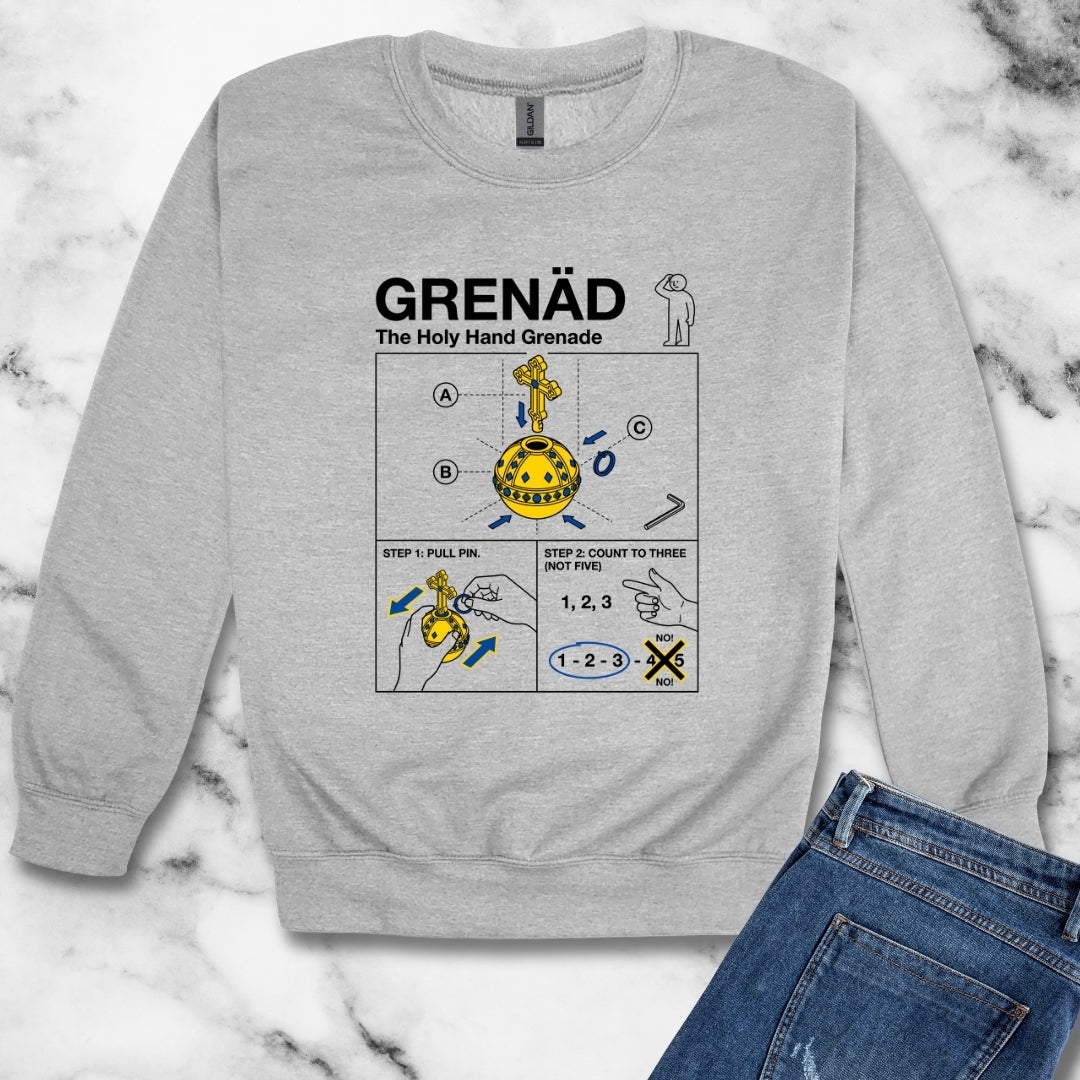 Holy Hand Grenade of Antioch Unisex Heavy Crewneck Sweatshirt