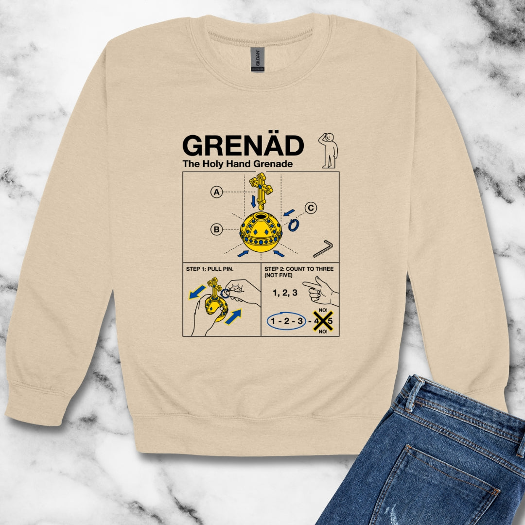 Holy Hand Grenade of Antioch Unisex Heavy Crewneck Sweatshirt