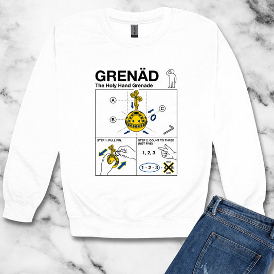 Holy Hand Grenade of Antioch Unisex Heavy Crewneck Sweatshirt