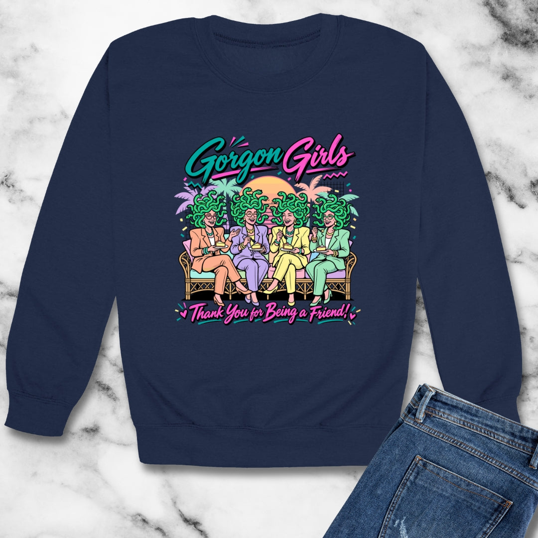 The Gorgon Girls Unisex Heavy Crewneck Sweatshirt