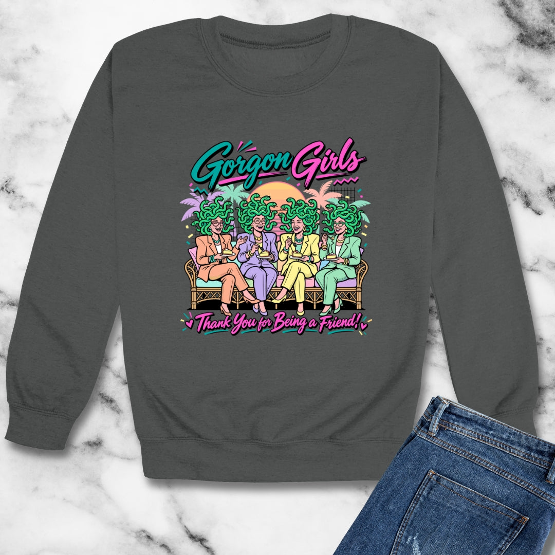 The Gorgon Girls Unisex Heavy Crewneck Sweatshirt
