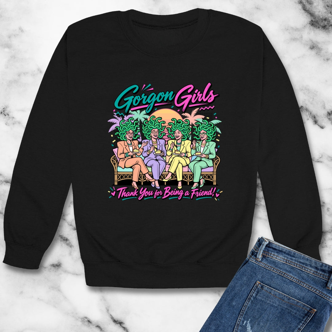 The Gorgon Girls Unisex Heavy Crewneck Sweatshirt