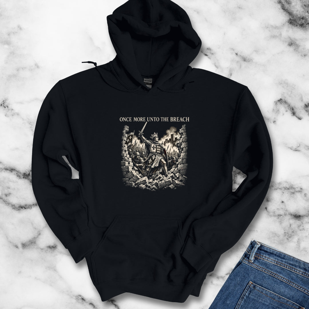 Henry V Unto The Breach Engraving Hoodie