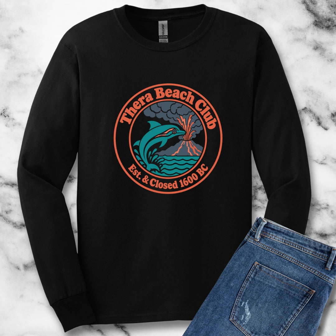 Thera Beach Club Unisex Long Sleeve Tee