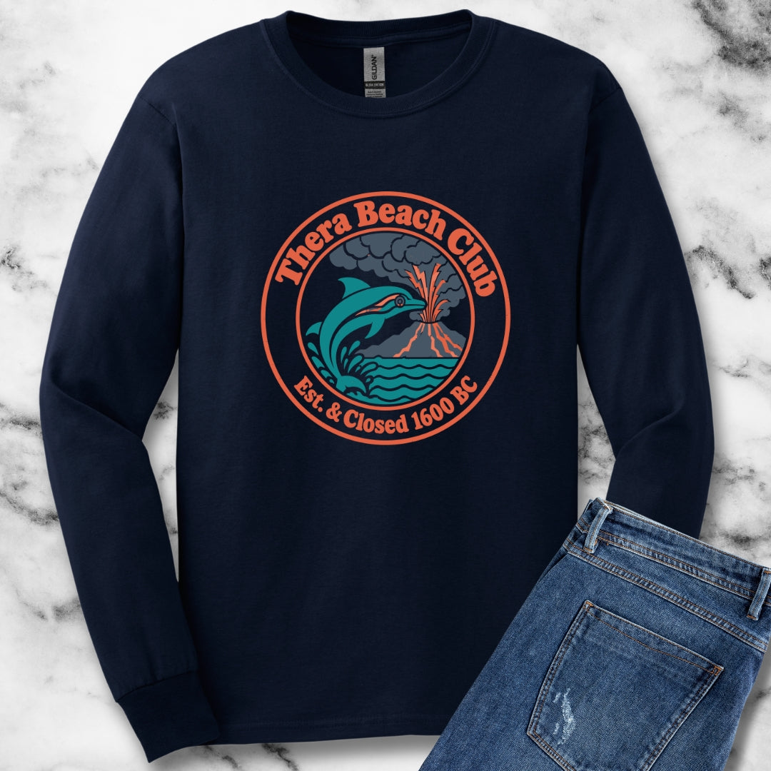 Thera Beach Club Unisex Long Sleeve Tee