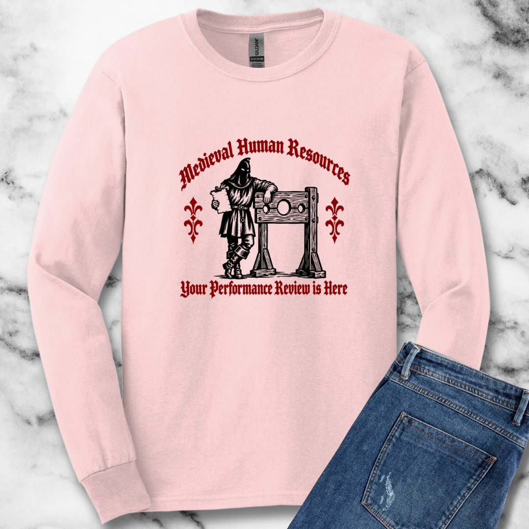 Medieval HR Performance Review Unisex Long Sleeve Tee