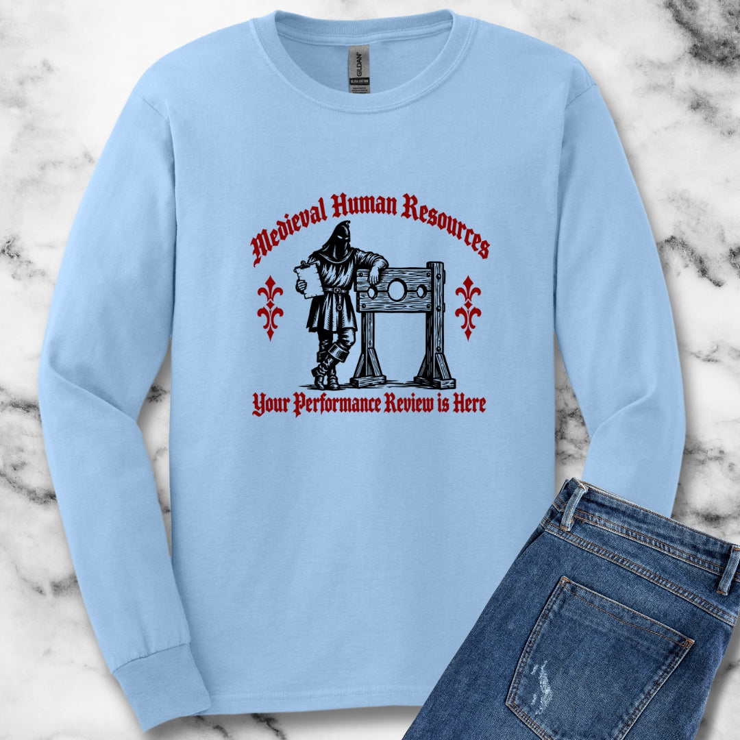 Medieval HR Performance Review Unisex Long Sleeve Tee