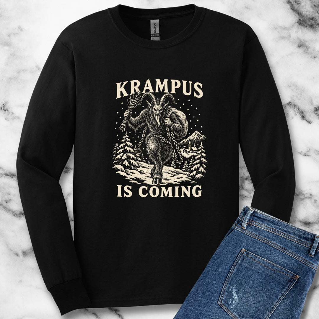 Krampus Is Coming Unisex Long Sleeve Tee