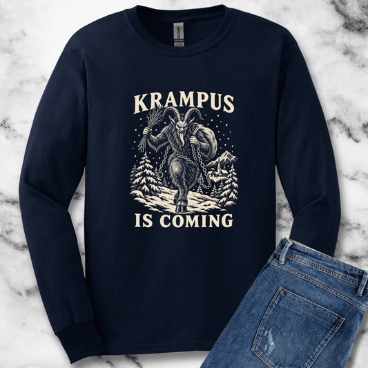 Krampus Is Coming Unisex Long Sleeve Tee