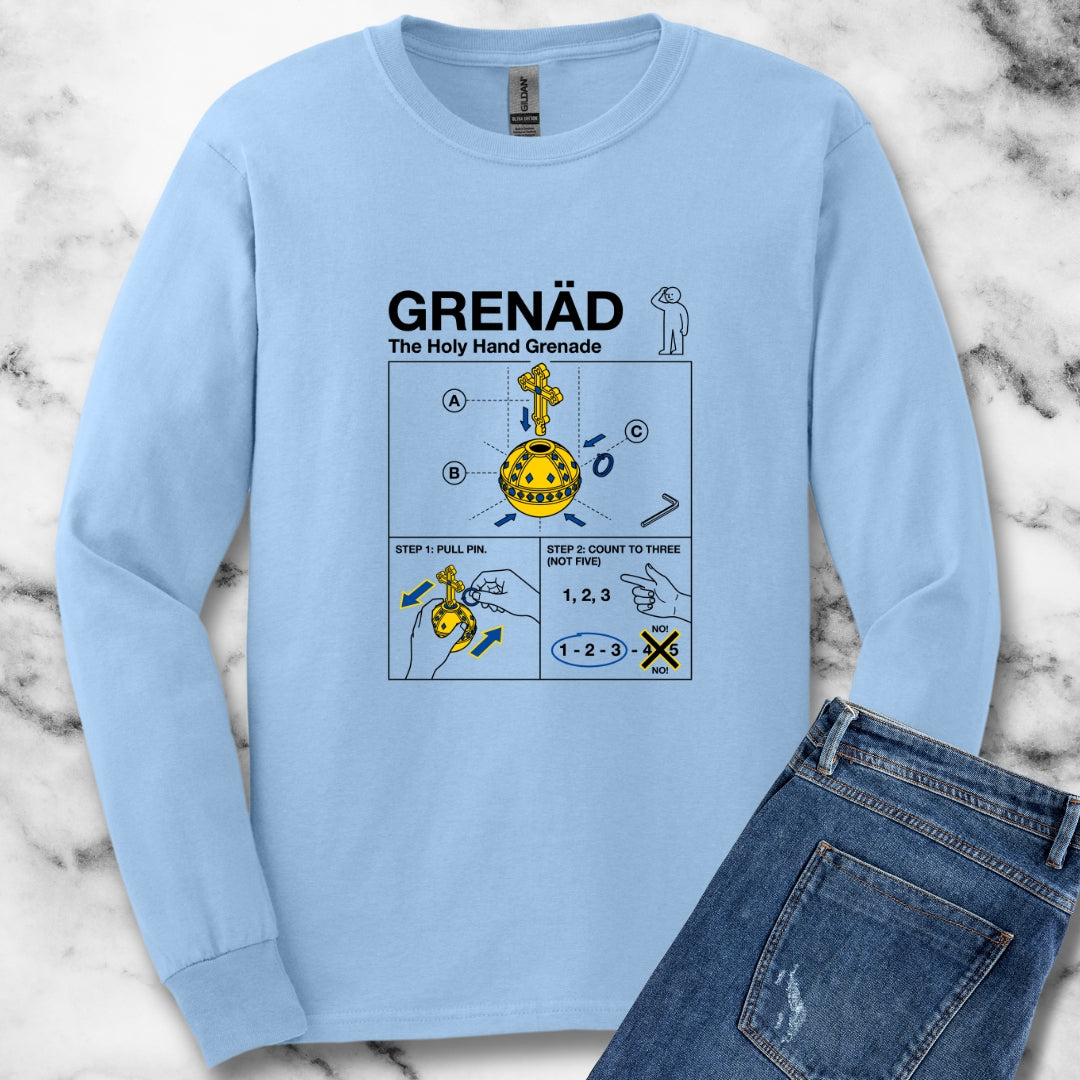 Holy Hand Grenade of Antioch Unisex Long Sleeve Tee