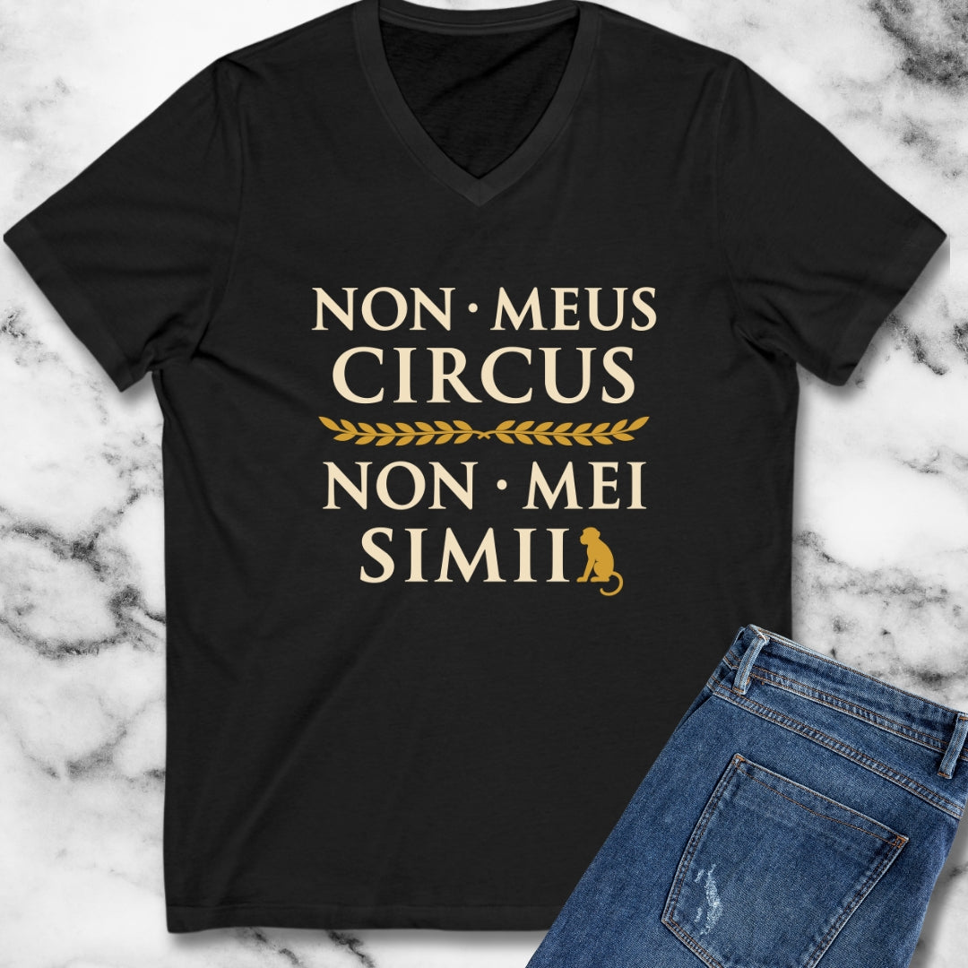 Non Meus Circus Typographic V-Neck