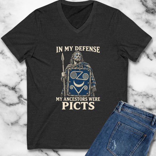 In My Defense Ancestors Were Picts V-Neck