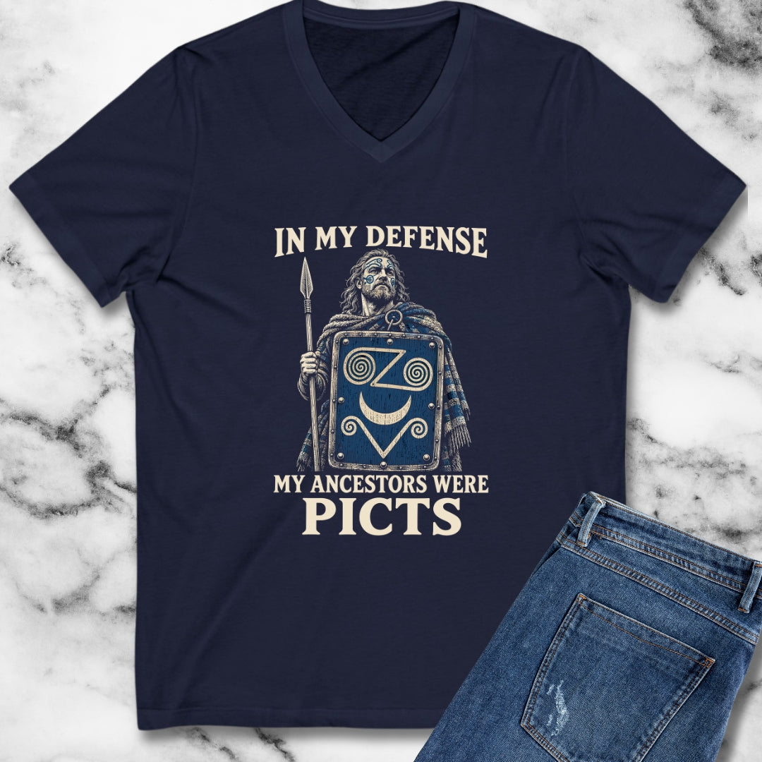 In My Defense Ancestors Were Picts V-Neck