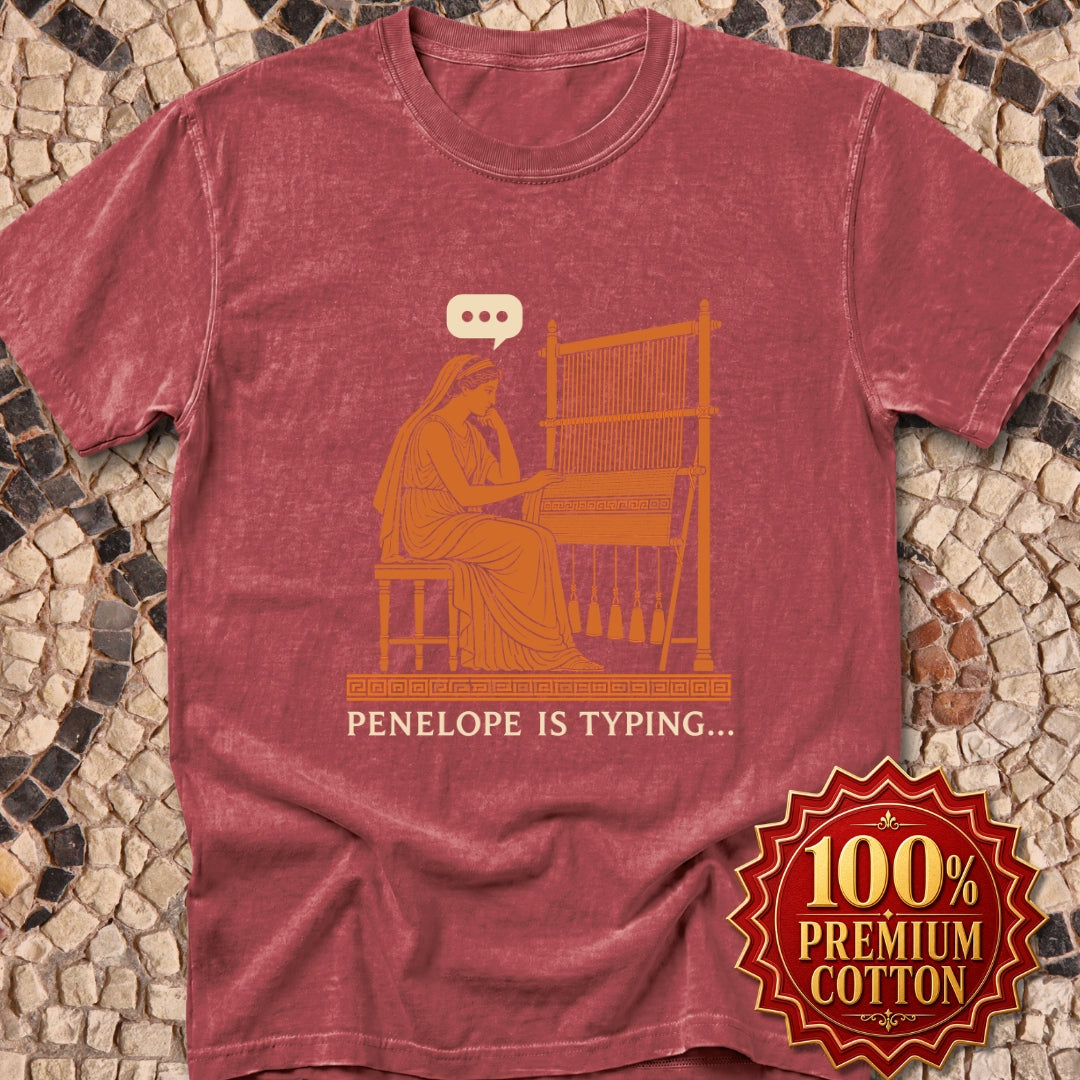 Odysseus Penelope Is Typing Red Figure Premium Tee