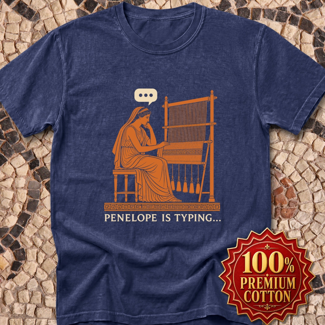 Odysseus Penelope Is Typing Red Figure Premium Tee