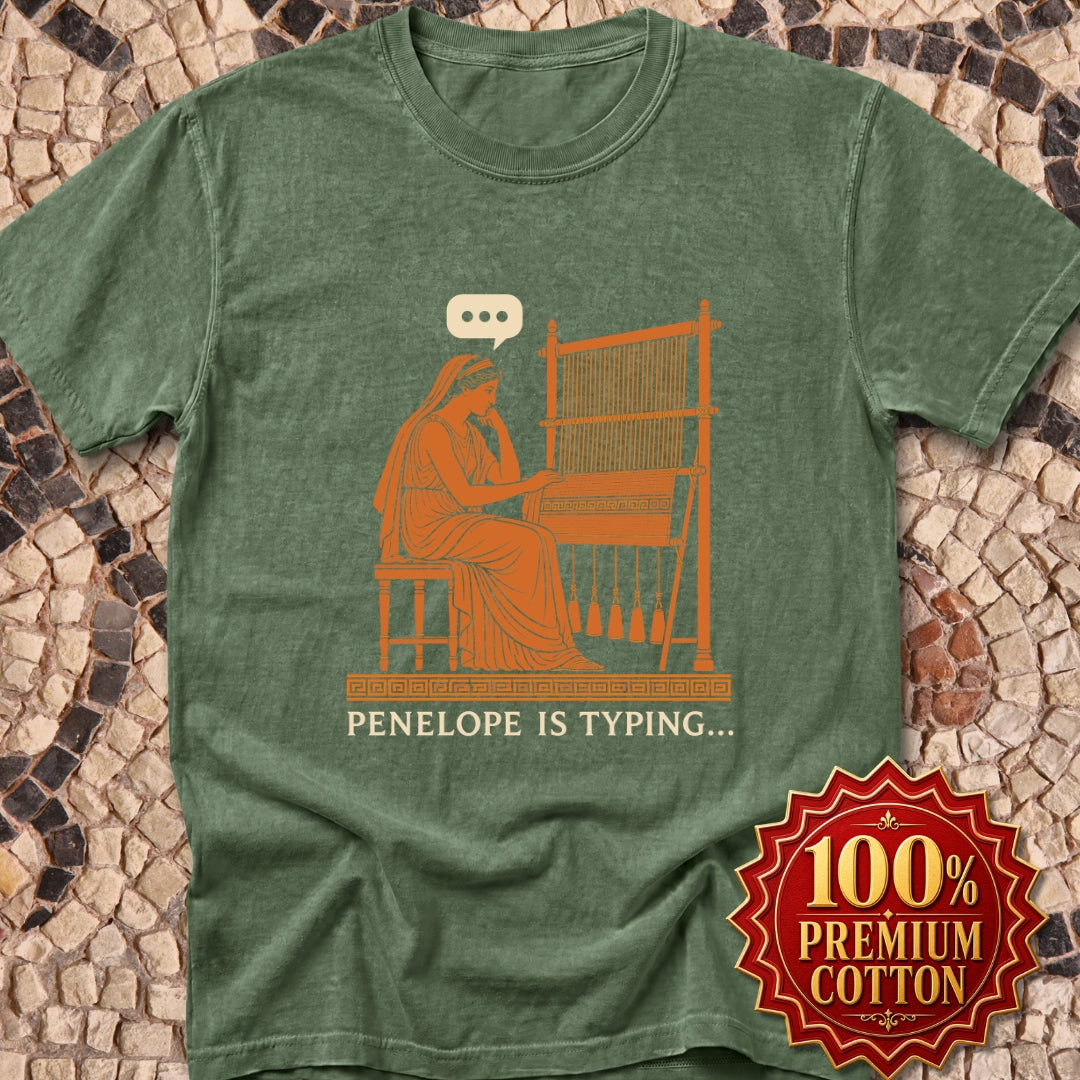 Odysseus Penelope Is Typing Red Figure Premium Tee