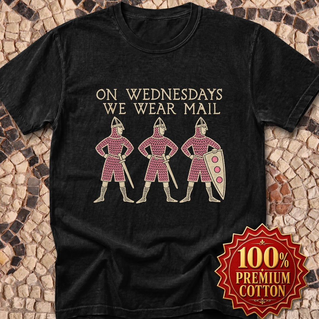 On Wednesdays We Wear Mail Tapestry Premium Tee