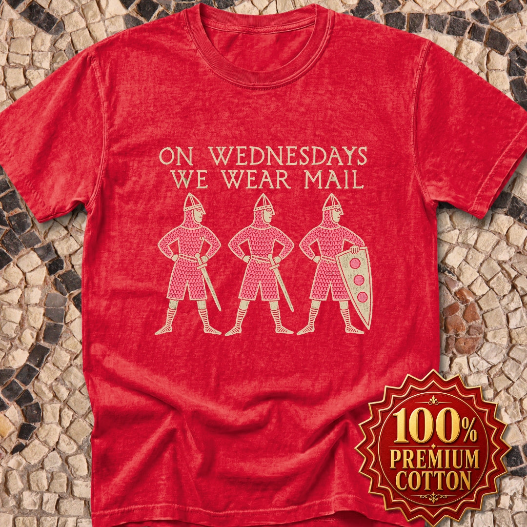 On Wednesdays We Wear Mail Tapestry Premium Tee