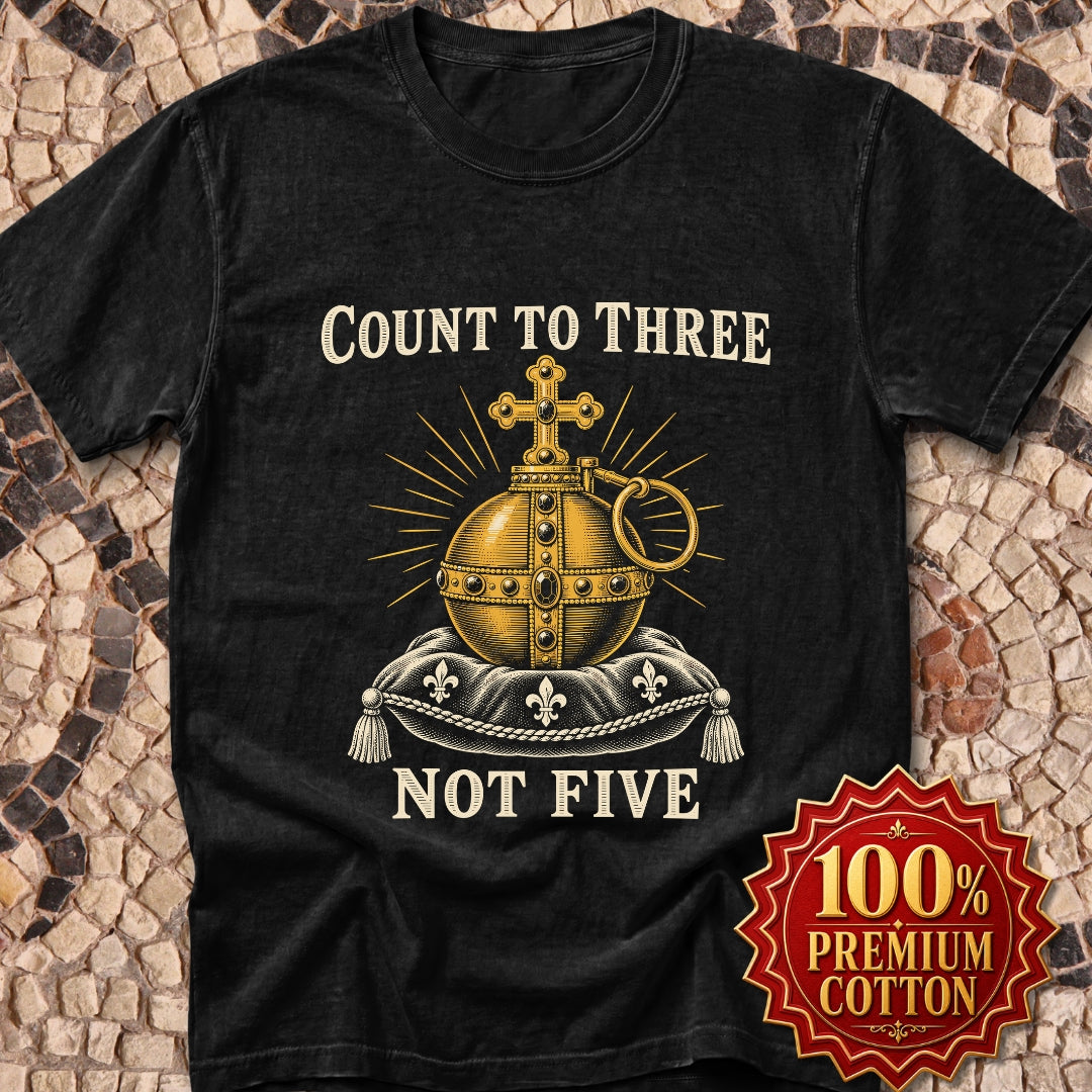 Holy Hand Grenade Count to Three Premium Tee