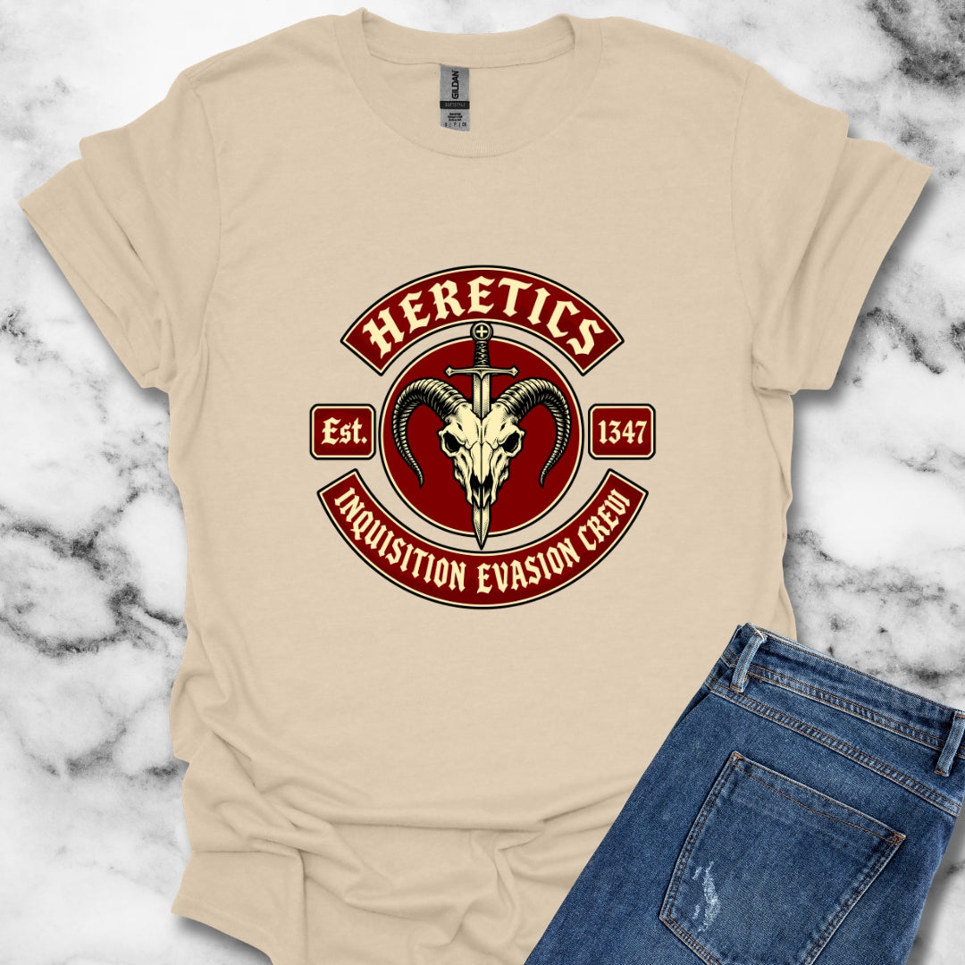Heretics Inquisition Evasion Crew T-Shirt