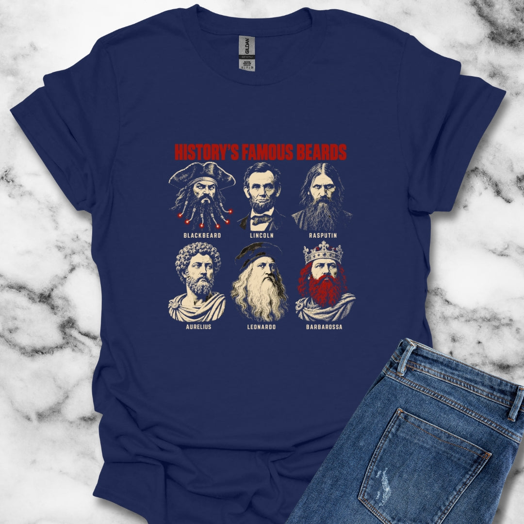 History's Famous Beards Screen Print T-Shirt