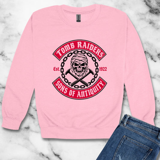 Tomb Raiders Sons of Antiquity Unisex Heavy Crewneck Sweatshirt