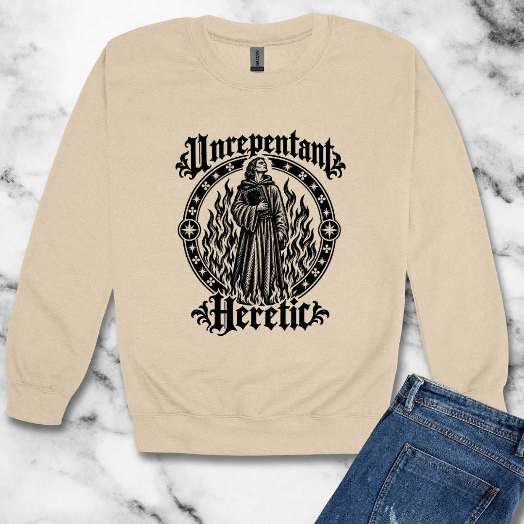 Unrepentant Heretic Unisex Heavy Crewneck Sweatshirt