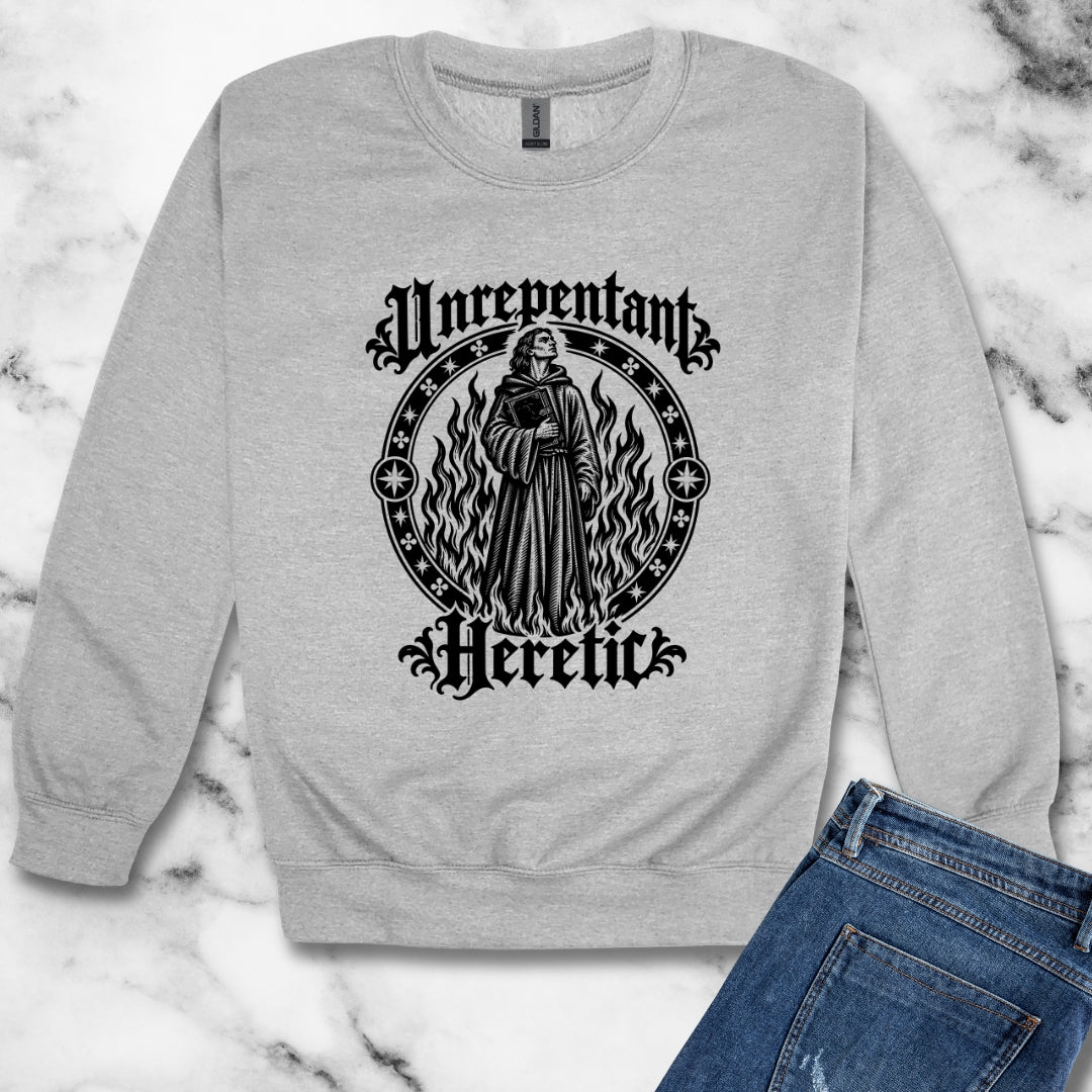 Unrepentant Heretic Unisex Heavy Crewneck Sweatshirt