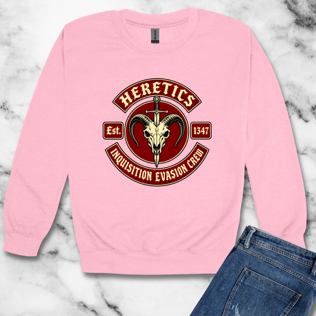 Heretics Inquisition Evasion Crew Unisex Heavy Crewneck Sweatshirt