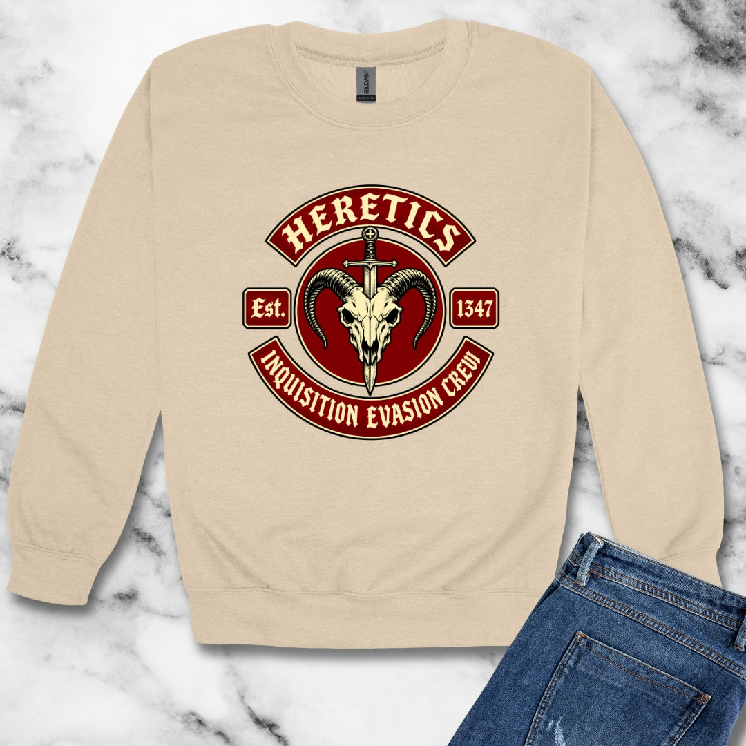 Heretics Inquisition Evasion Crew Unisex Heavy Crewneck Sweatshirt