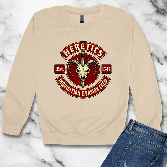 Heretics Inquisition Evasion Crew Unisex Heavy Crewneck Sweatshirt