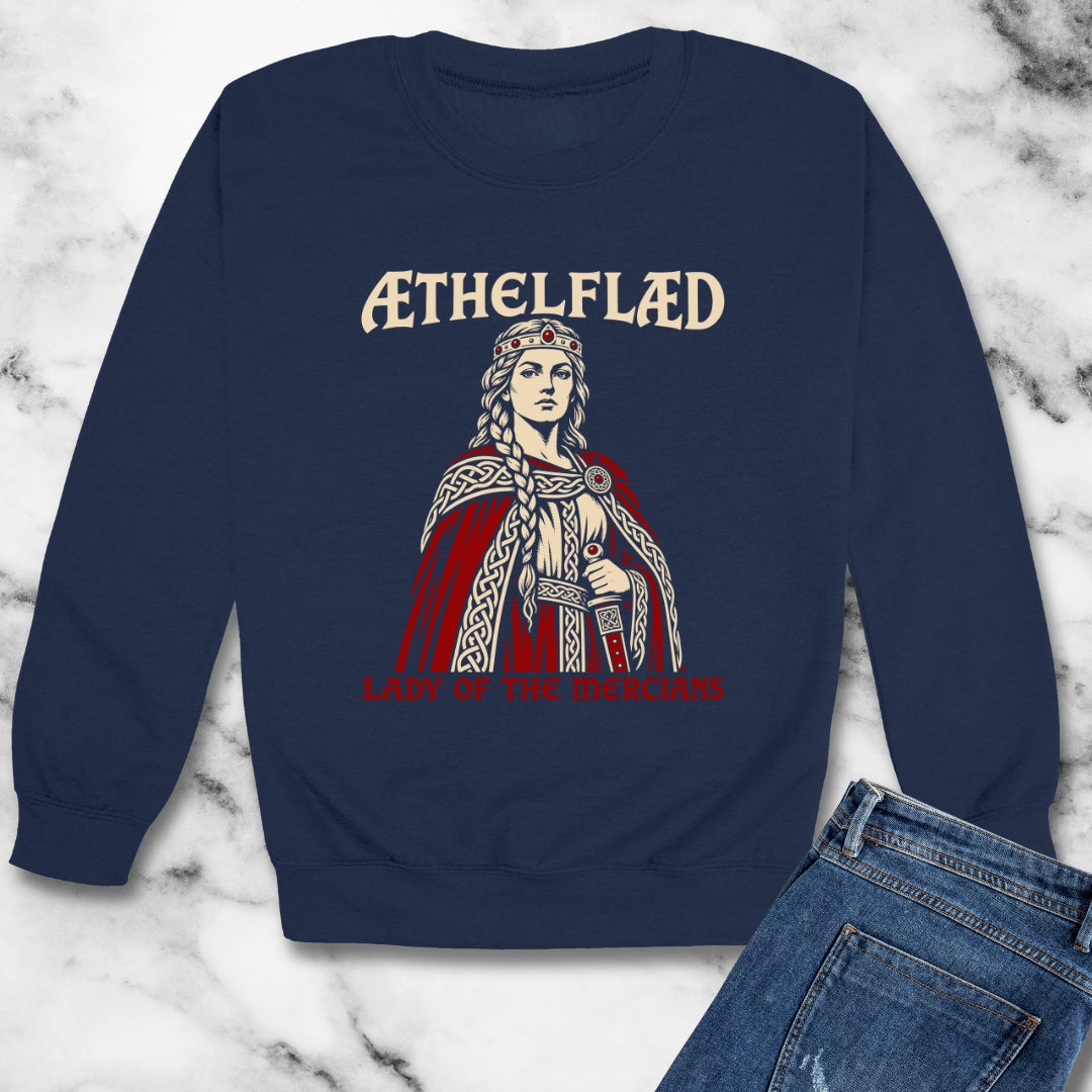 Aethelflaed Lady of the Mercians Unisex Heavy Crewneck Sweatshirt