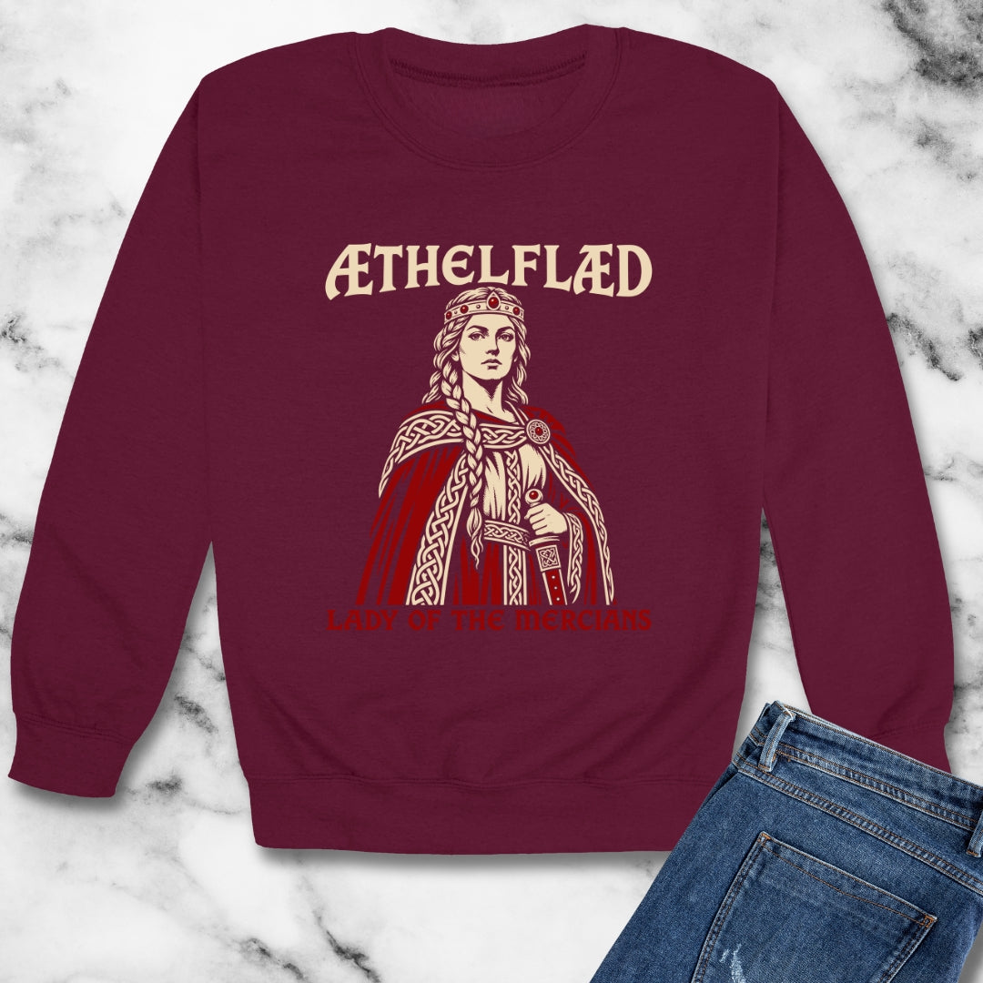 Aethelflaed Lady of the Mercians Unisex Heavy Crewneck Sweatshirt