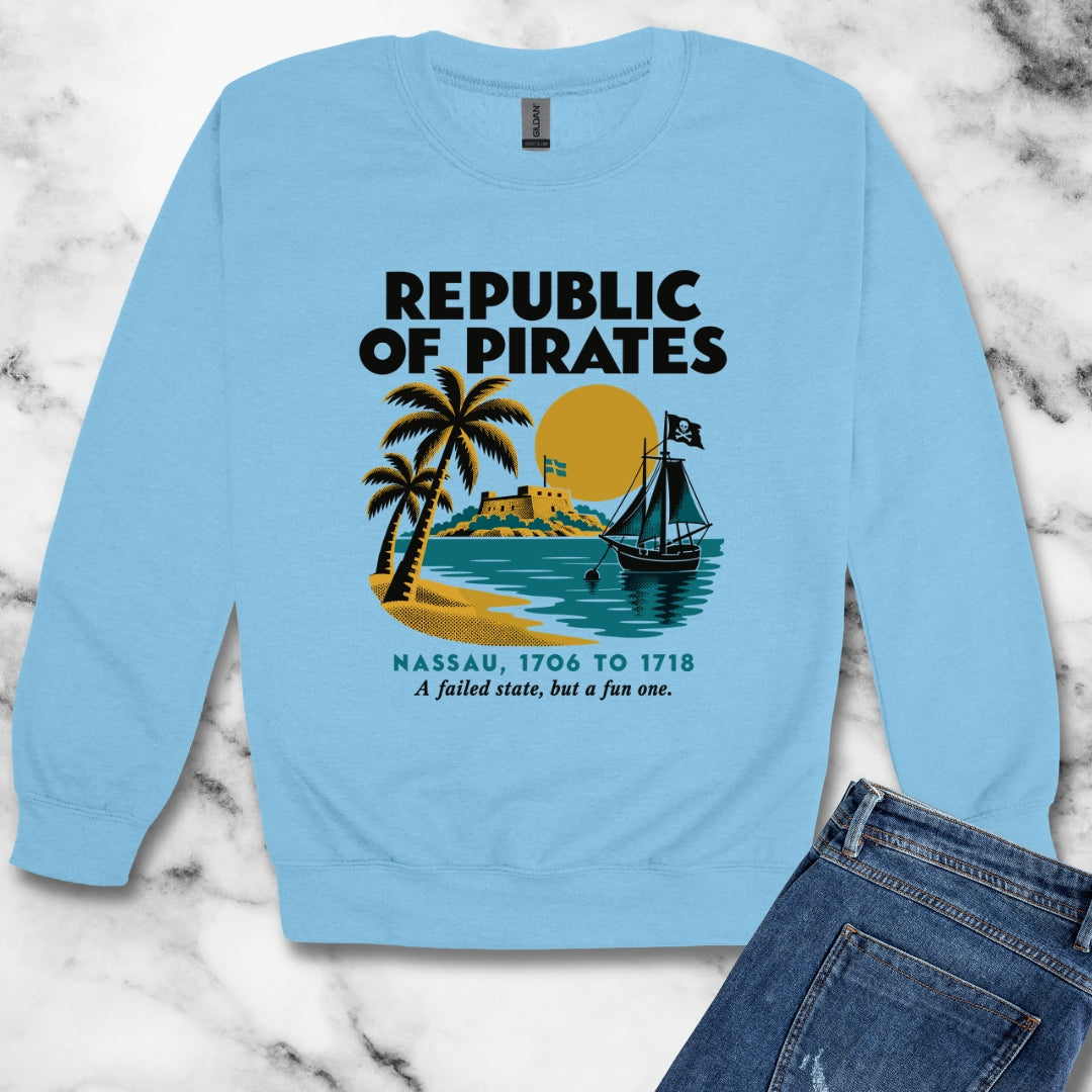 Republic of Pirates Nassau Unisex Heavy Crewneck Sweatshirt