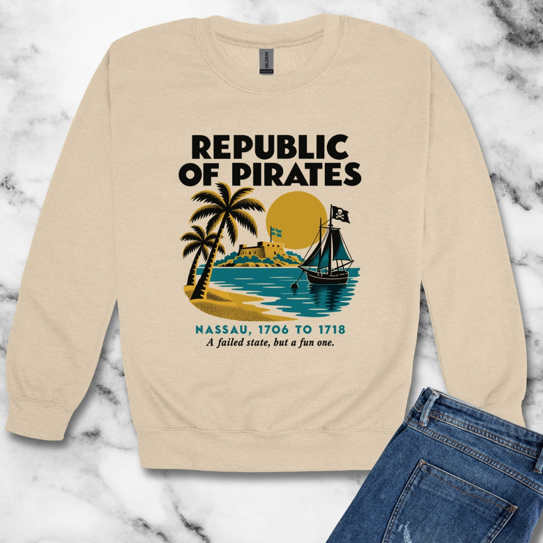 Republic of Pirates Nassau Unisex Heavy Crewneck Sweatshirt