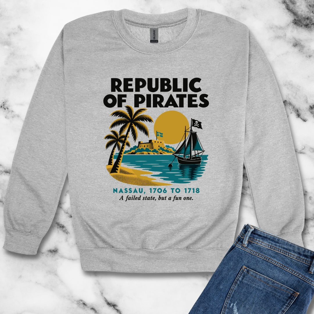 Republic of Pirates Nassau Unisex Heavy Crewneck Sweatshirt