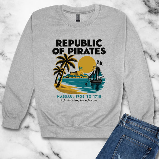 Republic of Pirates Nassau Unisex Heavy Crewneck Sweatshirt