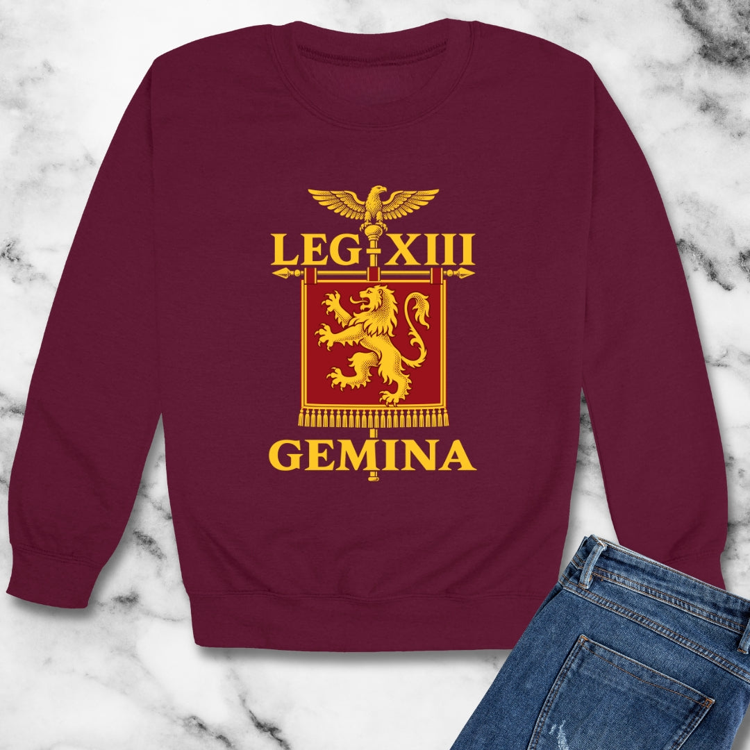 Legio XIII Gemina Vexillum Unisex Heavy Crewneck Sweatshirt