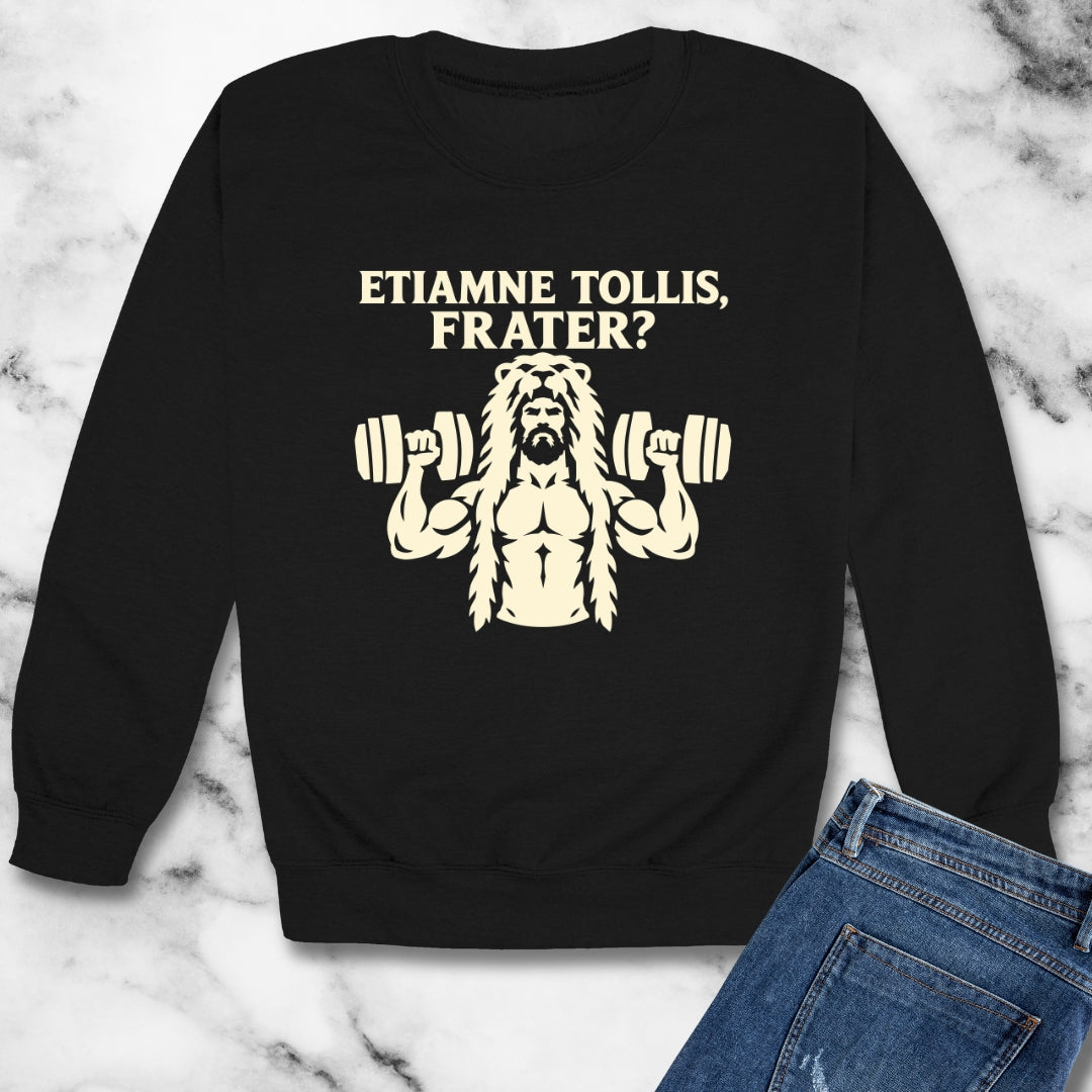 Hercules Do You Even Lift Silhouette Unisex Heavy Crewneck Sweatshirt
