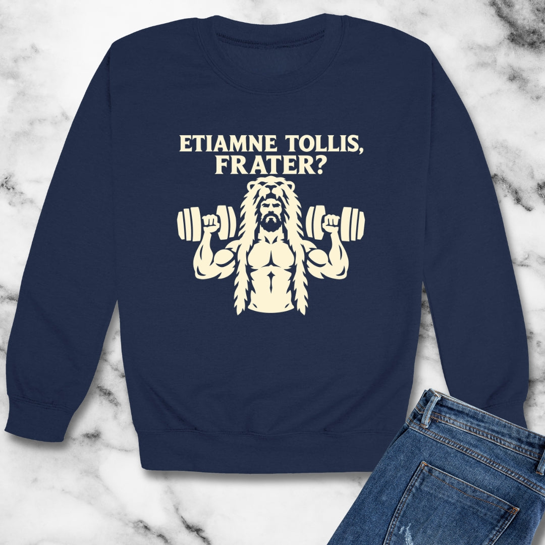 Hercules Do You Even Lift Silhouette Unisex Heavy Crewneck Sweatshirt
