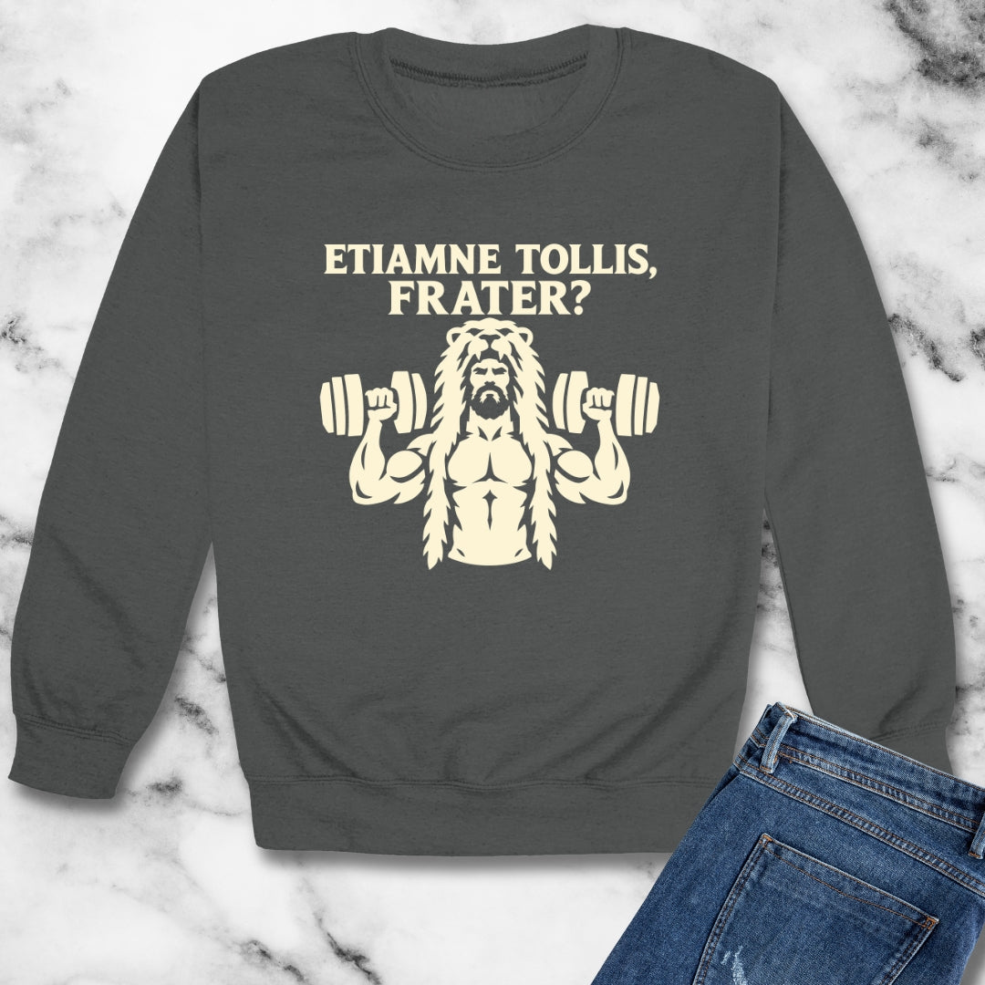 Hercules Do You Even Lift Silhouette Unisex Heavy Crewneck Sweatshirt