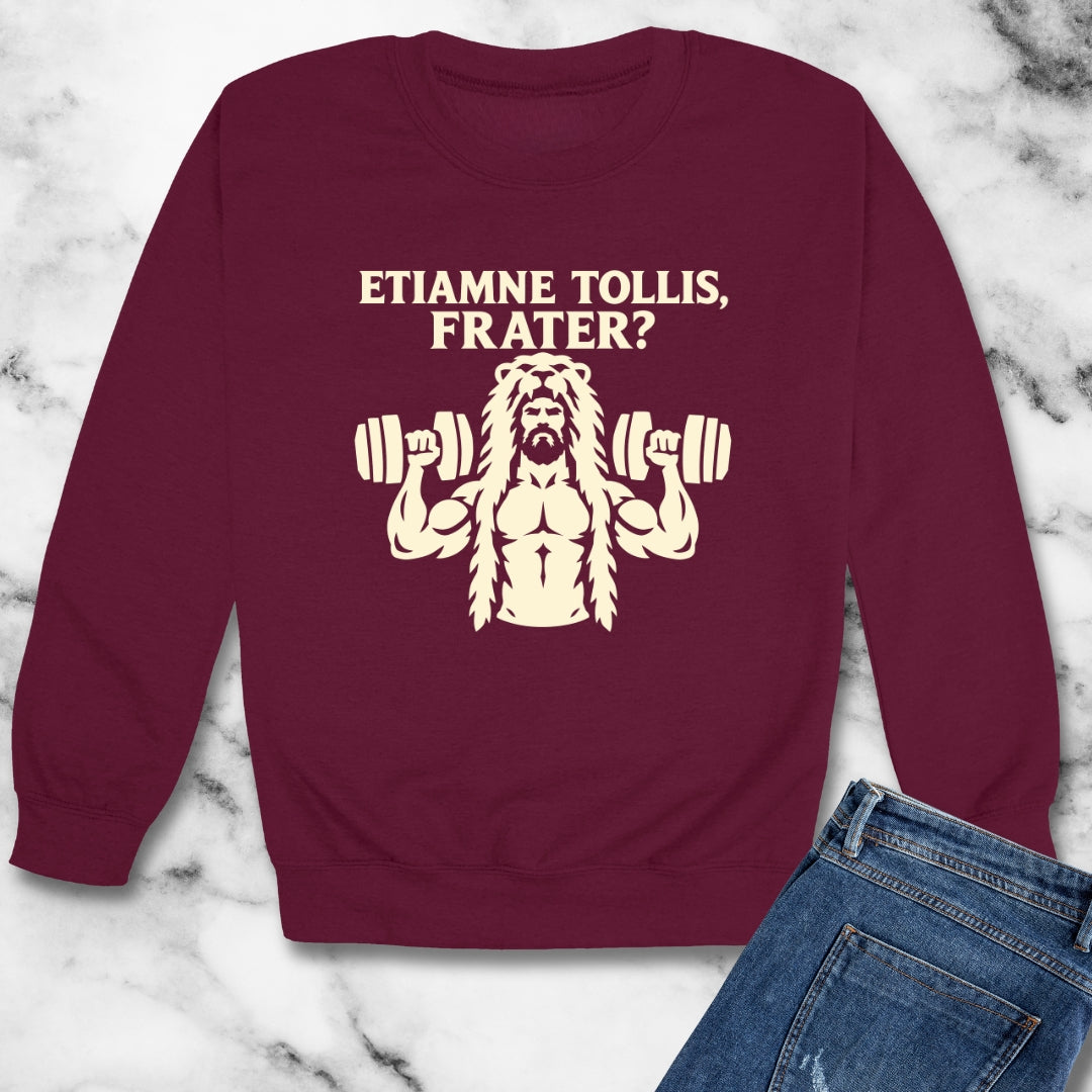 Hercules Do You Even Lift Silhouette Unisex Heavy Crewneck Sweatshirt