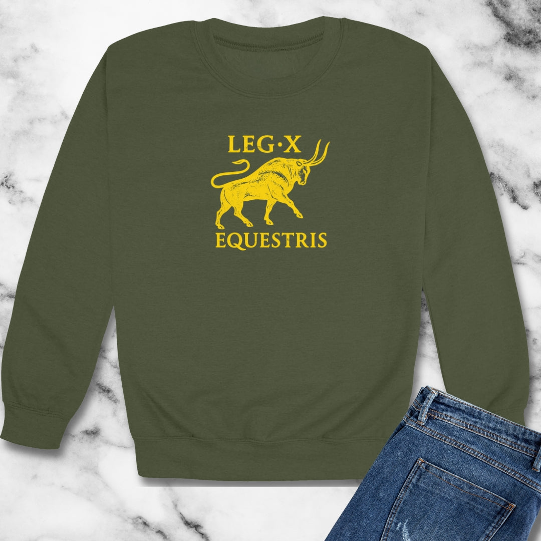 Legio X Equestris Roman Legion Unisex Heavy Crewneck Sweatshirt