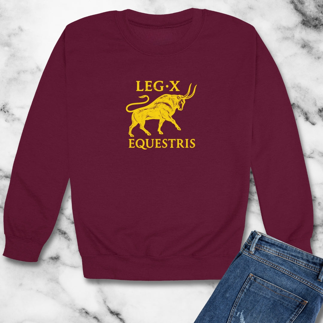 Legio X Equestris Roman Legion Unisex Heavy Crewneck Sweatshirt