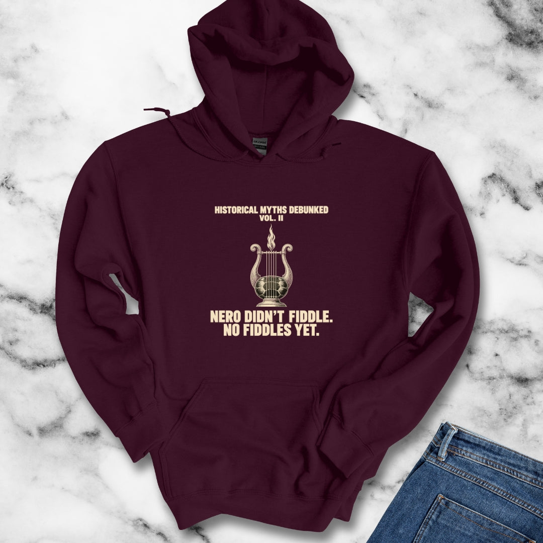 Historical Myths Debunked Vol II Nero Fiddle Hoodie