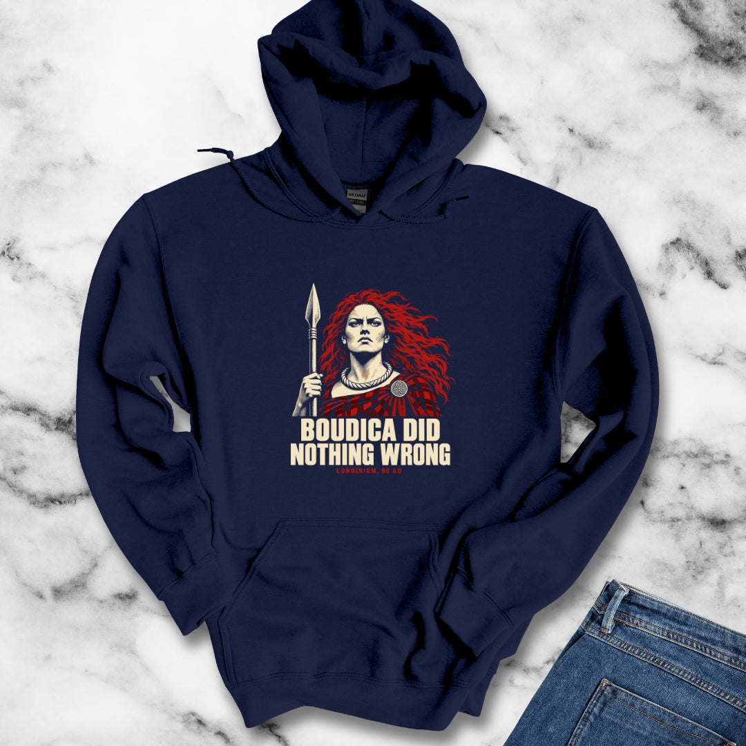 Boudica Did Nothing Wrong Portrait Hoodie